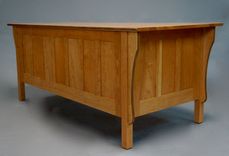 Cherry-Mission Style Executive Desk 4 small