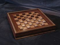 Tabletop Checker/ Chess Board 2 small