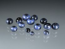 One Realistic Glass Ripe Blueberry Sculpture, Hand Blown and Life-Sized 2 small