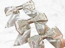 Gold Christmas Bows Crystallized Gift Champagne Bling Genuine European Crystals 1 small