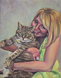Custom Hand Painted Pet Portraits:11'X14 1 small