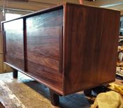 Solid Walnut Media Cabinet 5 small