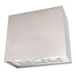 Akicon 36" Stainless Steel Range Hood, Modern Box Kitchen Hood With Powerful Vent Motor, Wall Mount 1 small