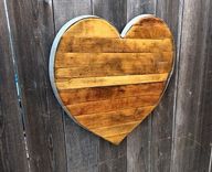 Reclaimed Wine Barrel Staves And Hoop Heart 2 small