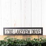 Rectangular Metal Address Plaque 4 small
