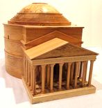 Pantheon Model In Wood 3 small