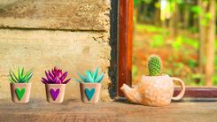 Concrete Planter With Heart 1 small