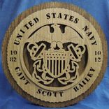 17 Inch U. S. Military Plaques 2 small