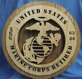 17 Inch U. S. Military Plaques 3 small
