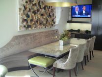W Hotel Residences - The Terrace - Custom Sofas, Custom Chairs, & Custom Bench In Espresso Stain With Custom Upholstery 3 small