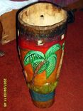 Painted Hand Craved Drum 1 small