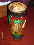 Painted Hand Craved Drum 2 small