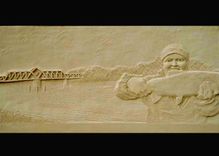 Sacramento City Hall Frieze, "Here & Now" 2 small