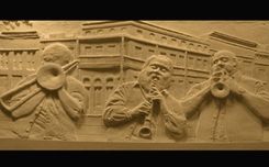 Sacramento City Hall Frieze, "Here & Now" 3 small