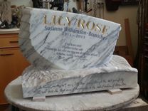 Hand Carved And Hand Lettered Memorial Stones 1 small