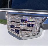Cadillac Crystallized Car Emblem Bling Genuine European Crystals Bedazzled 1 small