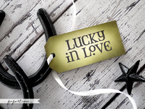 Lucky Wedding Tags - Rustic Favor Tags With Raffia - Eco Friendly Wedding Tags 1 small