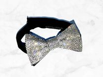 Any Color Fully Crystallized Bow Tie Genuine European Crystals Bedazzled Bling 3 small