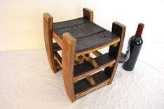Mini Wine Rack - Corsica-  Made With Retired California Wine Barrels 3 small