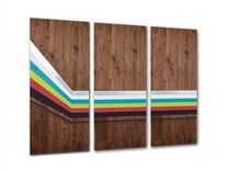 Mod Spectra - Wood Wall Art, Large Wall Art, Metal Art, Abstract Painting, Wall Decor 2 small