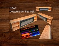 Fireplace media console, chic electric fireplace and bookshelf for modern living room gift** 4 small