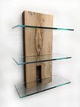 Reclaimed Resawn Barn Beam And Glass Shelves 1 small