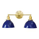 Sandpiper 2-Shade Brass Vanity Light 2 small