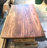 Trapezoid Walnut Coffee Table. Solid Wood 2 small
