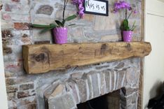 Hand Hewn Authentic Reclaimed Barn Wood Fireplace Mantel 2 small