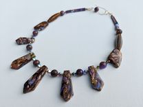 Lavender Opal And Bronzite Necklace 2 small