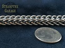 Wallet Chain - Black Or Silver Steel - Heavy Duty Industrial Strength 14 Swg 5 small