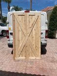 Custom Made Barn Door Farmhouse Style Rustic Solid Cedar Wood| Barn Door - 2 small