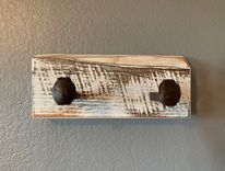 Rustic Railroad Spike Coat Rack; Farmhouse Towel Rack; Hat Rack 2 small