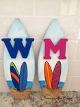 1ft Surf Surfboard Nursery Wooden Wall Letter Names 1 small