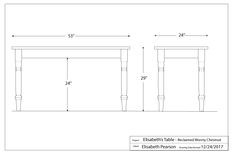 Chestnut Food Prep And Dining Table. 4 small