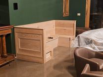 Custom Oak Bench Seating 3 small