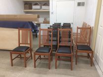Solid Cherry Mission Style Dining Chairs 3 small