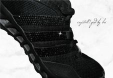 Crystallized Adidas Sneakers Athletic Shoes Women Bling Genuine European Crystals Bedazzled 2 small
