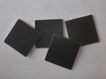 Urban Industrial Steel Coasters; Modern Beverage Coaster Set 4 small