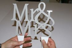 Cake Topper Word Letter Wedding Birthday Custom Example 3 small