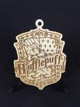 Harry Potter Hogwarts Wood Laser Cut Christmas Ornaments Set Of Five 3 small