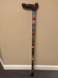Handcrafted Wooden Cane. 2 small