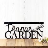 Hanging Personalized Garden Metal Name Sign With Dragonfly 1 small
