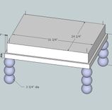 Ottoman - Ball Legs 4 small
