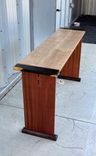 Custom African Mahogany And Blackwood And Maple Console Table 4 small
