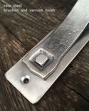 Mantel Shelf Bracket 2" Wide Heavy Duty - Metal Hand Forged Corbel - Farmhouse Rustic Iron Bracket 3 small