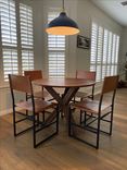 Dustin's "Tricky Tripod 2.0" Solid Walnut Dining Table 2 small
