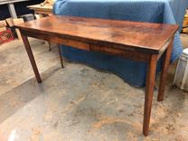 Cherry And Maple Hardwood Desk With One Drawer, Ready To Go 1 small