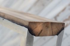 Aluminium And Wood Hall Table 4 small