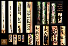 Five Year, Wood Anniversary Gift, Hiking Stick, Personalized, Custom, Any Images 1 small
